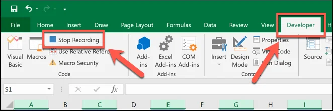 Cara Merakam Makro dalam Excel