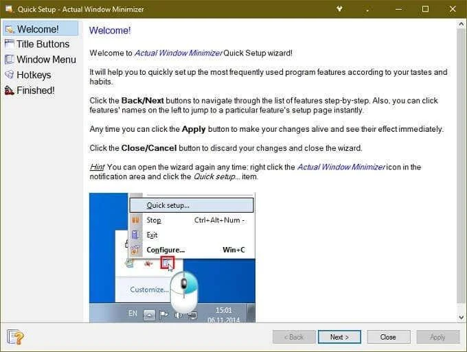 Cum să minimizezi un program Windows în bara de sistem