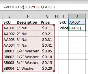 Cara Mencari Nilai Padanan dalam Excel