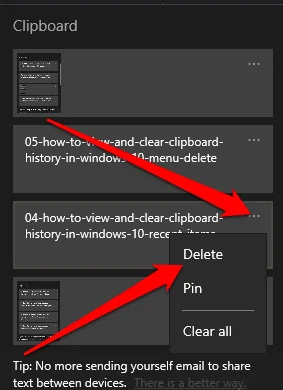 Cum să vizualizați și să ștergeți istoricul Clipboard în Windows 10