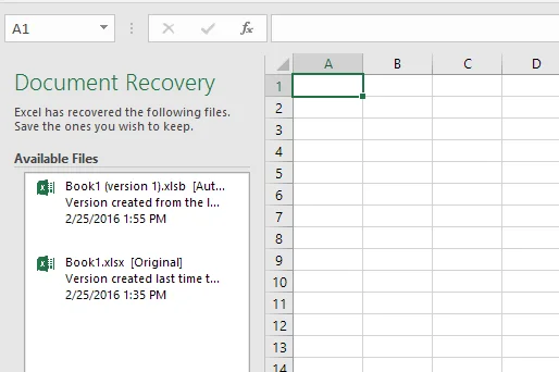 Cara Menggunakan Ciri AutoRecover dan AutoSandar Excel