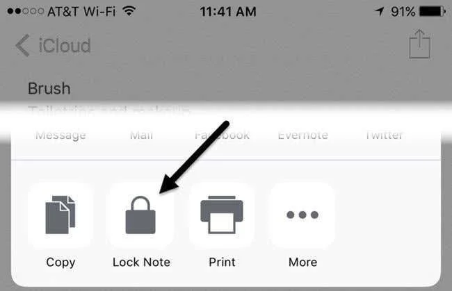 Cara Mengunci Nota dengan Kata Laluan atau Touch ID dalam iOS