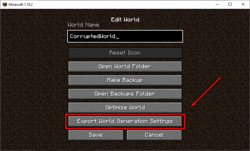 Comment réparer un monde Minecraft corrompu ou restaurer à partir d'une sauvegarde