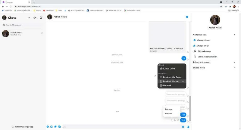 양 당사자의 Facebook 메신저 메시지를 삭제하는 방법