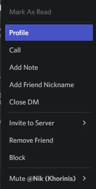 Bloquer quelqu'un sur Discord