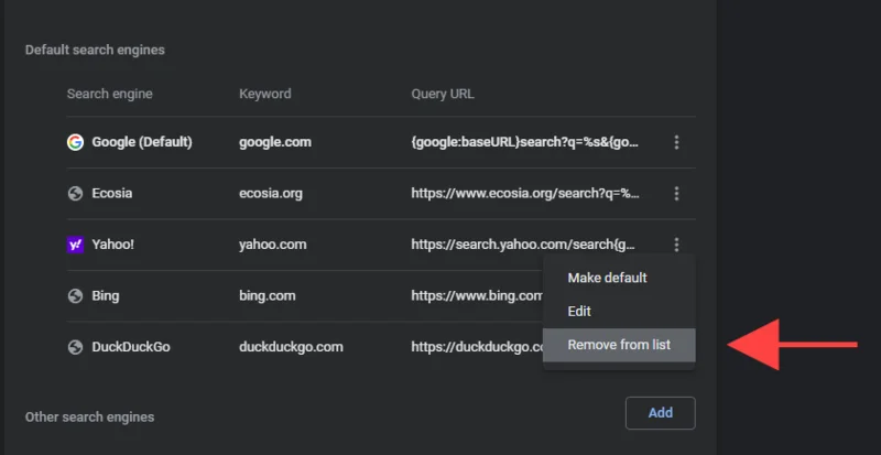 Cum să scapi de Yahoo Search în Chrome