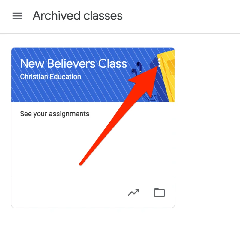 Cara Mengarkib atau Memadam Bilik Darjah Google