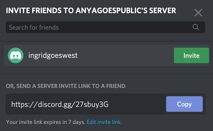Cum să trimiteți și să personalizați invitații pe Discord