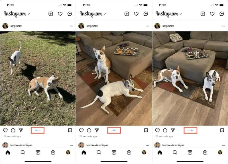Instagram에 여러 장의 사진을 게시하는 방법