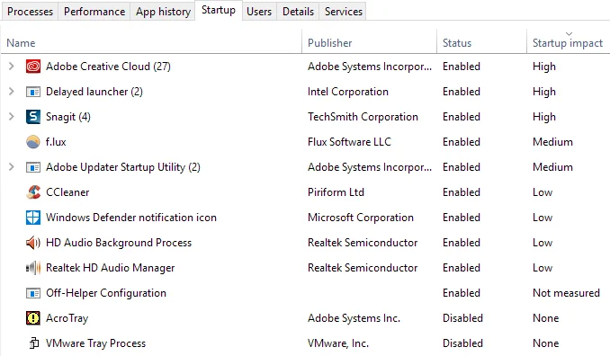 Depanați utilizarea 100% a discului în Windows 10
