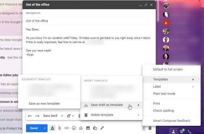 Cara Menyediakan Di Luar Pejabat dalam Gmail