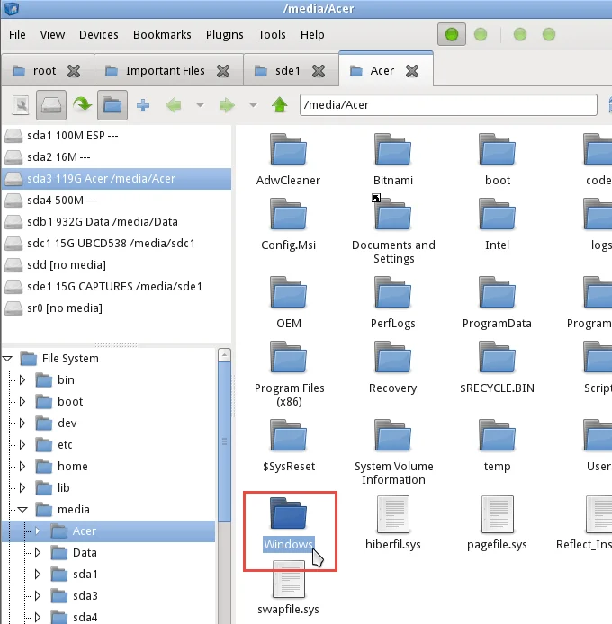 Cum să preluați fișiere Windows folosind un Linux Live CD
