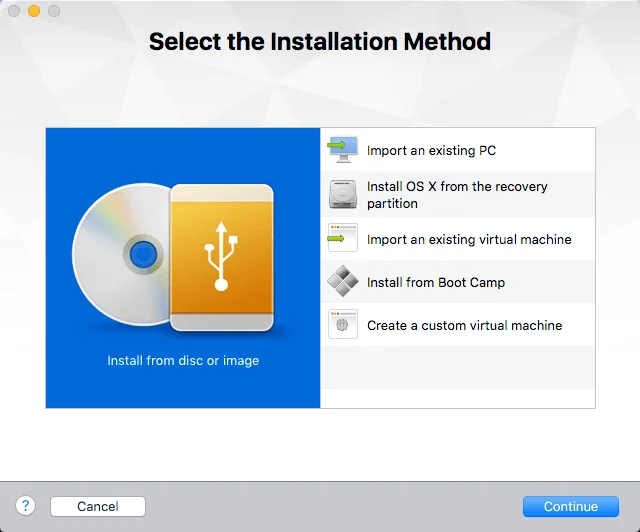 Mac OS X installeren met VMware Fusion