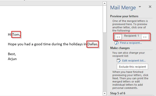 So verwenden Sie den Seriendruck in Word zum Erstellen von Briefen, Etiketten und Umschlägen