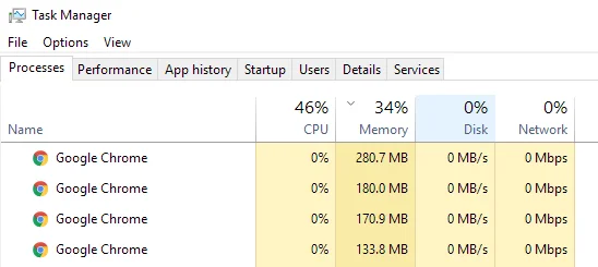 Depanați utilizarea 100% a discului în Windows 10