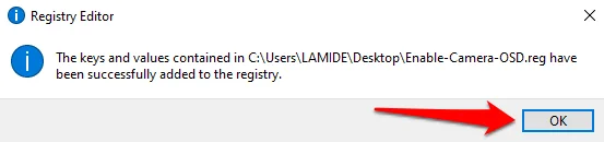 Cum să activați/dezactivați notificările OSD ale camerei web în Windows 10