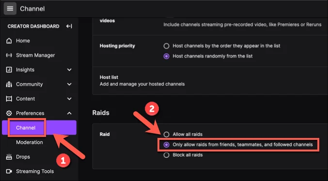 Comment faire un raid sur Twitch