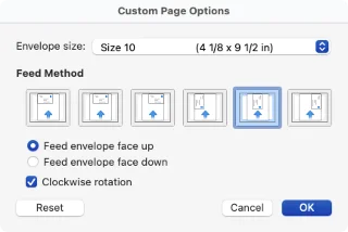 Cara Mencetak pada Sampul Surat dalam Microsoft Word