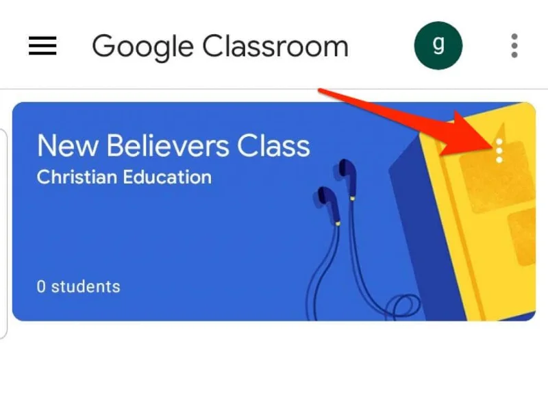 Cara Mengarkib atau Memadam Bilik Darjah Google