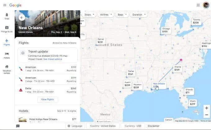 Cum să utilizați Google Flights