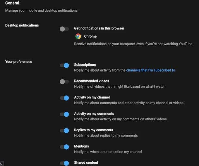 Cara Mematikan dan Mengurus Pemberitahuan YouTube