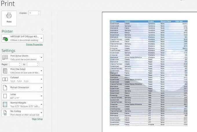 Cara Menambah dan Mencetak Imej Latar Belakang Excel