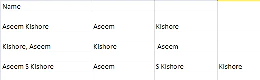 Bagaimana Mengasingkan Nama Pertama dan Nama Akhir dalam Excel