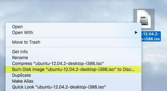 Een ISO-bestand branden met Mac OS X