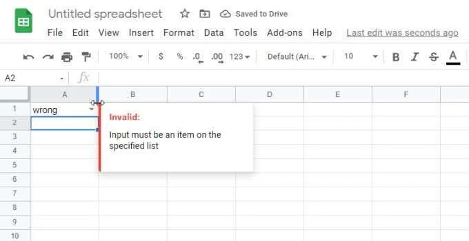 Cum să utilizați listele derulante Google Sheets