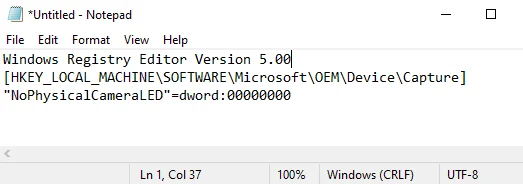 Cum să activați/dezactivați notificările OSD ale camerei web în Windows 10