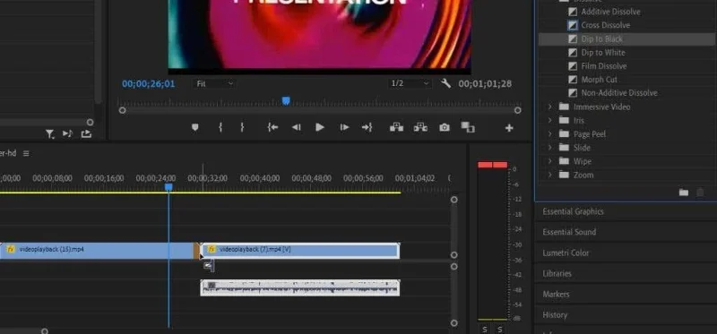 Cum să adăugați tranziții în Adobe Premiere Pro