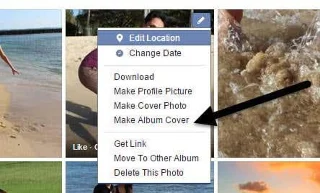 Cum să schimbi coperta albumului în Facebook