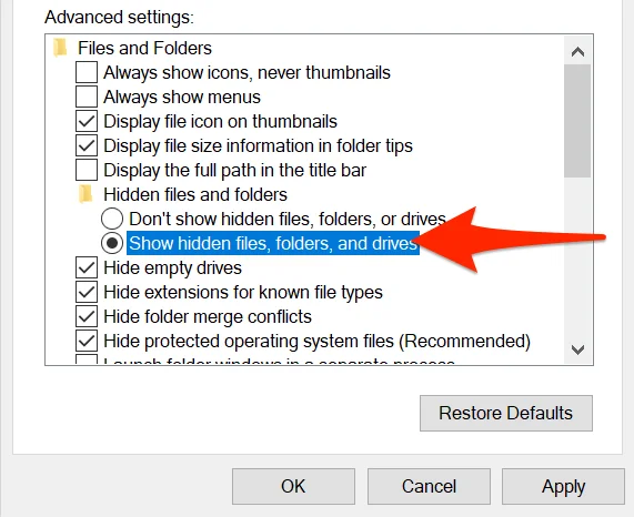 6 moduri de a afișa fișiere și foldere ascunse în Windows 10
