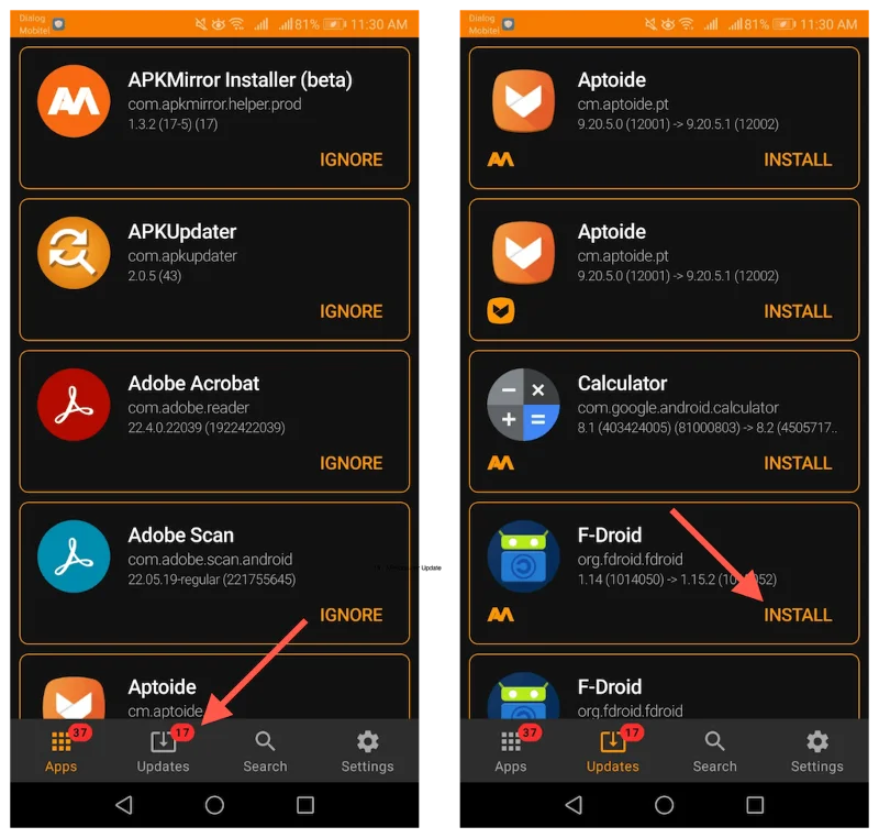 如何更新 Android 應用程序