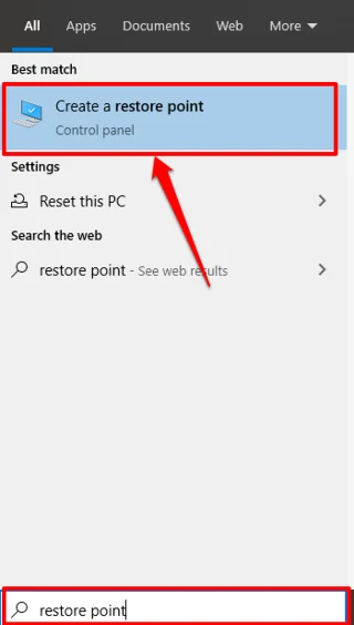 Cum să creați manual un punct de restaurare a sistemului în Windows 10