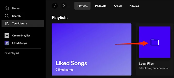 ローカルファイルを Spotify に追加する方法