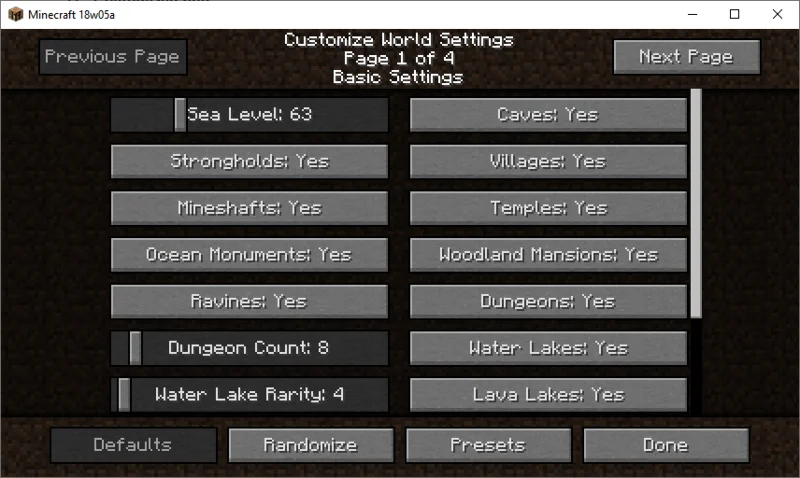 Comment fonctionnent les paramètres de personnalisation du monde de Minecraft
