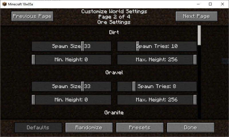 Comment fonctionnent les paramètres de personnalisation du monde de Minecraft