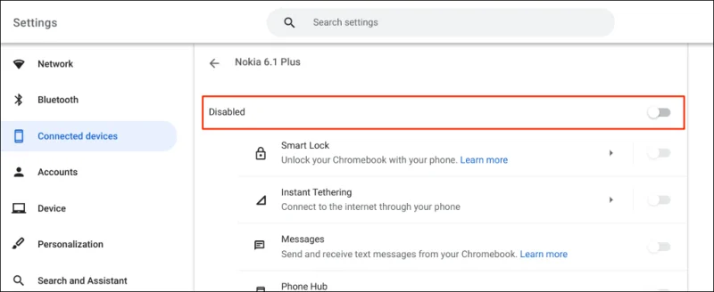 Cum să conectați un telefon la Chromebook folosind Phone Hub