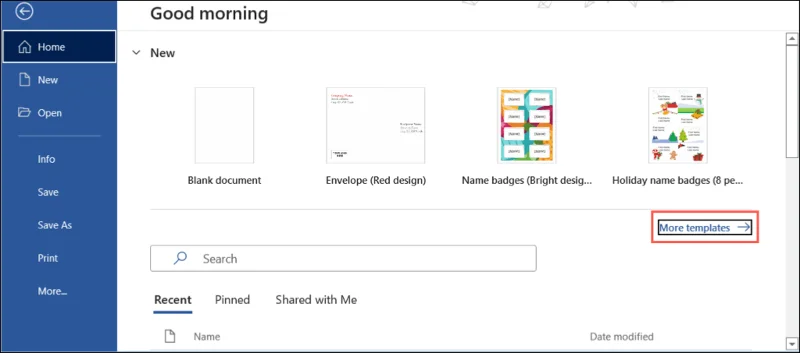 Cara Mencetak pada Sampul Surat dalam Microsoft Word