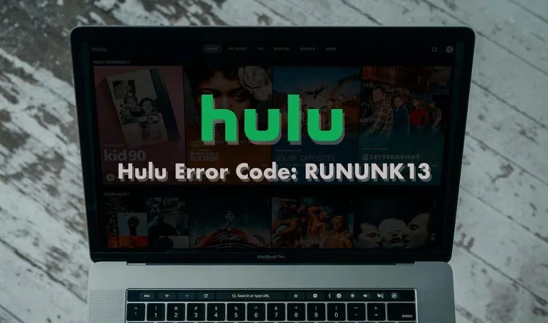 Hulu 오류 코드 RUNUNK13 수정하는 방법