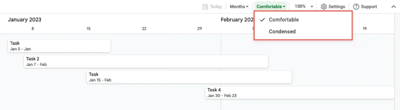 Cara Menggunakan Paparan Garis Masa Helaian Google untuk Mengurus Projek