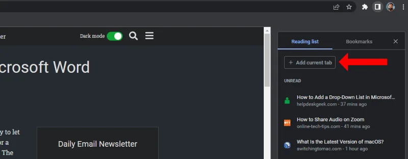 Cara Menggunakan Ciri "Senarai Bacaan" Google Chrome