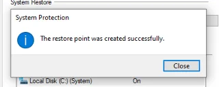 Cum să creați manual un punct de restaurare a sistemului în Windows 10