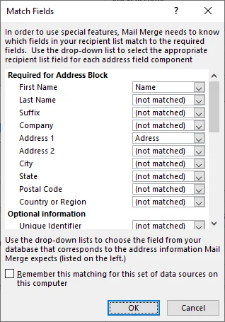 So verwenden Sie den Seriendruck in Word zum Erstellen von Briefen, Etiketten und Umschlägen