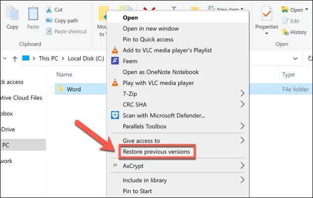 Comment restaurer des versions précédentes de fichiers dans Windows 10