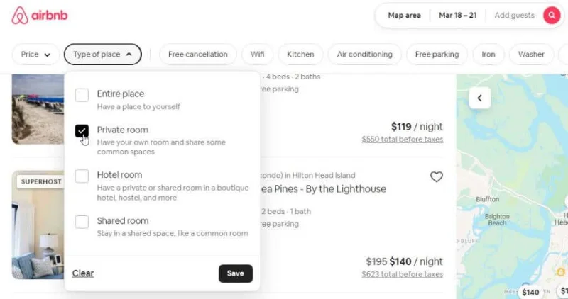 Cum să găsești locuri ieftine de cazare Airbnb