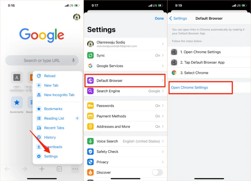 Cum să schimbați browserul implicit pe Windows, Mac, iPhone și Android