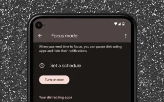 Cara Menggunakan Mod Fokus pada Android