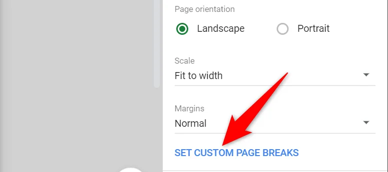 Cara Menetapkan Kawasan Cetakan dalam Helaian Google